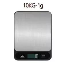 Stainless Steel High - Precision Digital Kitchen Scale, 10kg/5kg Capacity, (10KG 1G Black)