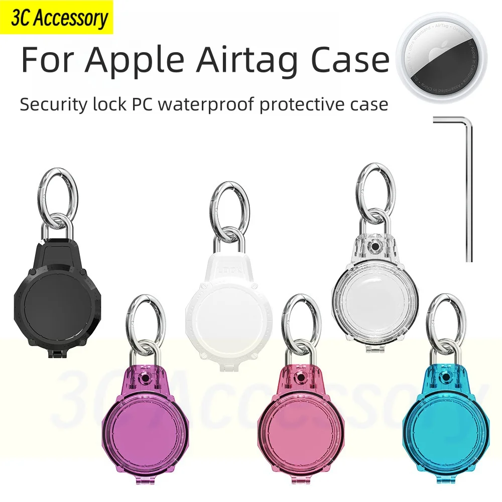

Новинка, чехол для Apple Airtag, защитный чехол из стальной проволоки, чехол для ПК с защитой от потери, водонепроницаемый защитный чехол для App le Airtag