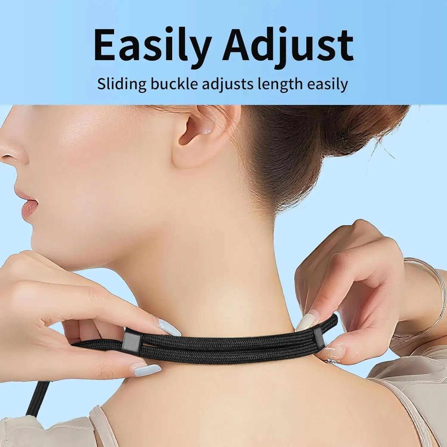 Universal Mobile Phone Lanyard with 360° Rotating Clip and Adjustable Crossbody Strap