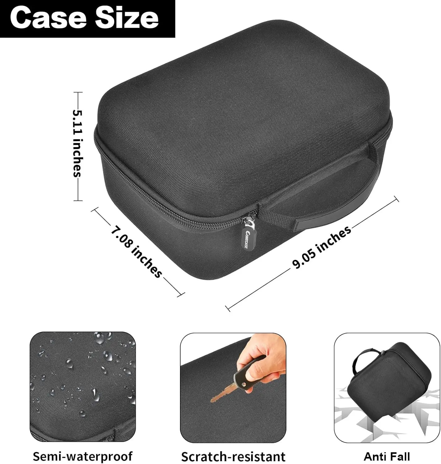 CASE ONLY Case Compatible with Square Terminal Credit Card Reader, Mobile POS Machine Storage Holder