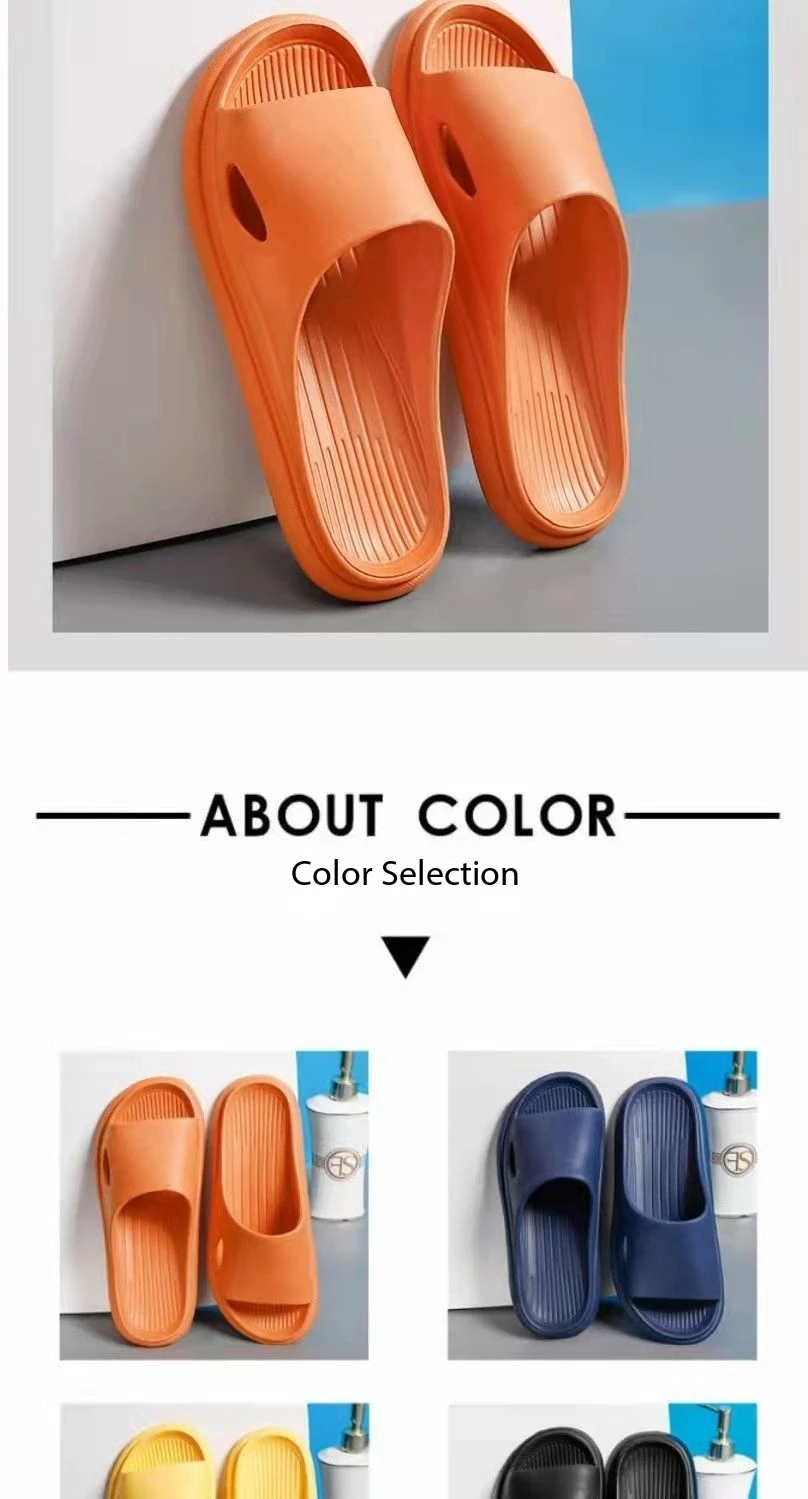 Description Picture 4 of itemHousehold Indoor Bathroom Bath Couple EVA Slippers Home Shoes Home Indoor Bathroom Bathing