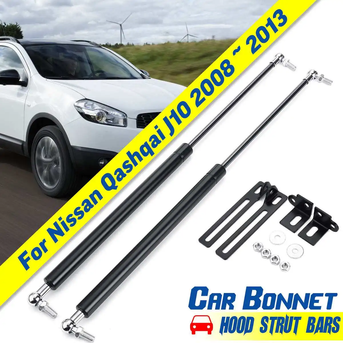 

Автомобильный капот Газовый амортизатор стойки подъемник 2 шт. для Nissan Qashqai J10 2008 2009 2010 2011 2012 2013