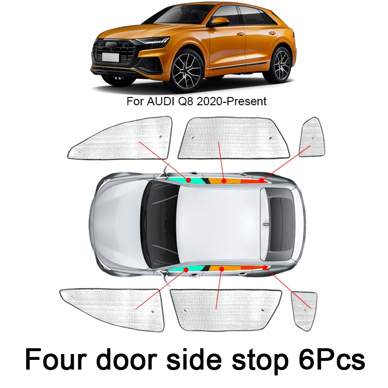 Sonnenschutz Für Audi A6 Avant (C8) BJ. 2018-2025, Blenden 2-teilig H