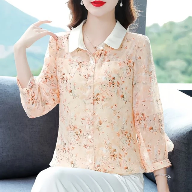 Women Shirt Dress Spring Autumn Elegant Fashion Loose Korean Style