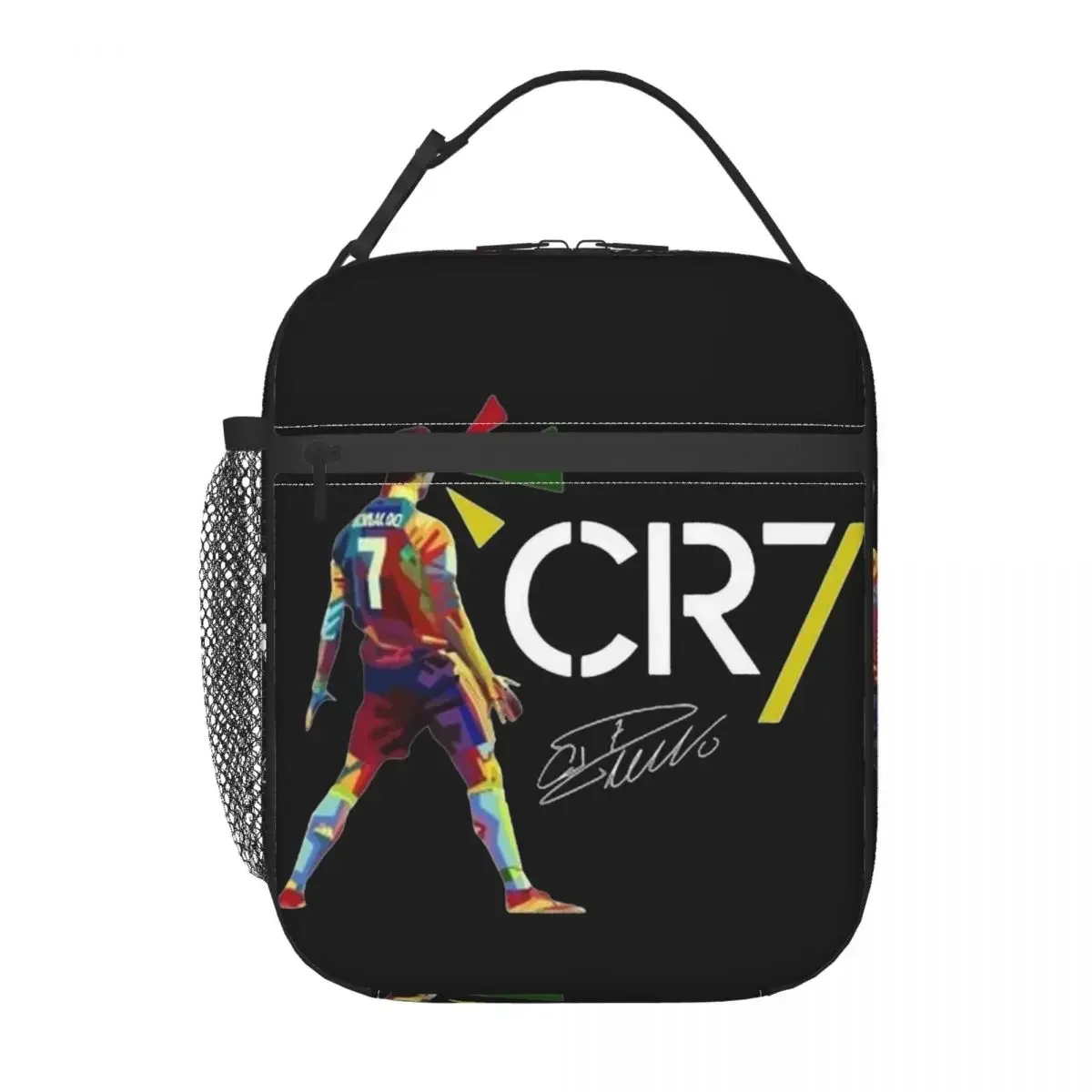 Insulated Lunch Tote Bag Cr7 Ronaldos Signature Merch Football Food Box Multifunction Thermal Cooler Lunch Box for School 3