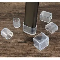 4pcs/set Table Floor Protectors Cups Round Bottom Non-Slip Covers Chair Leg Caps Silicone Pads Furniture Feet 2