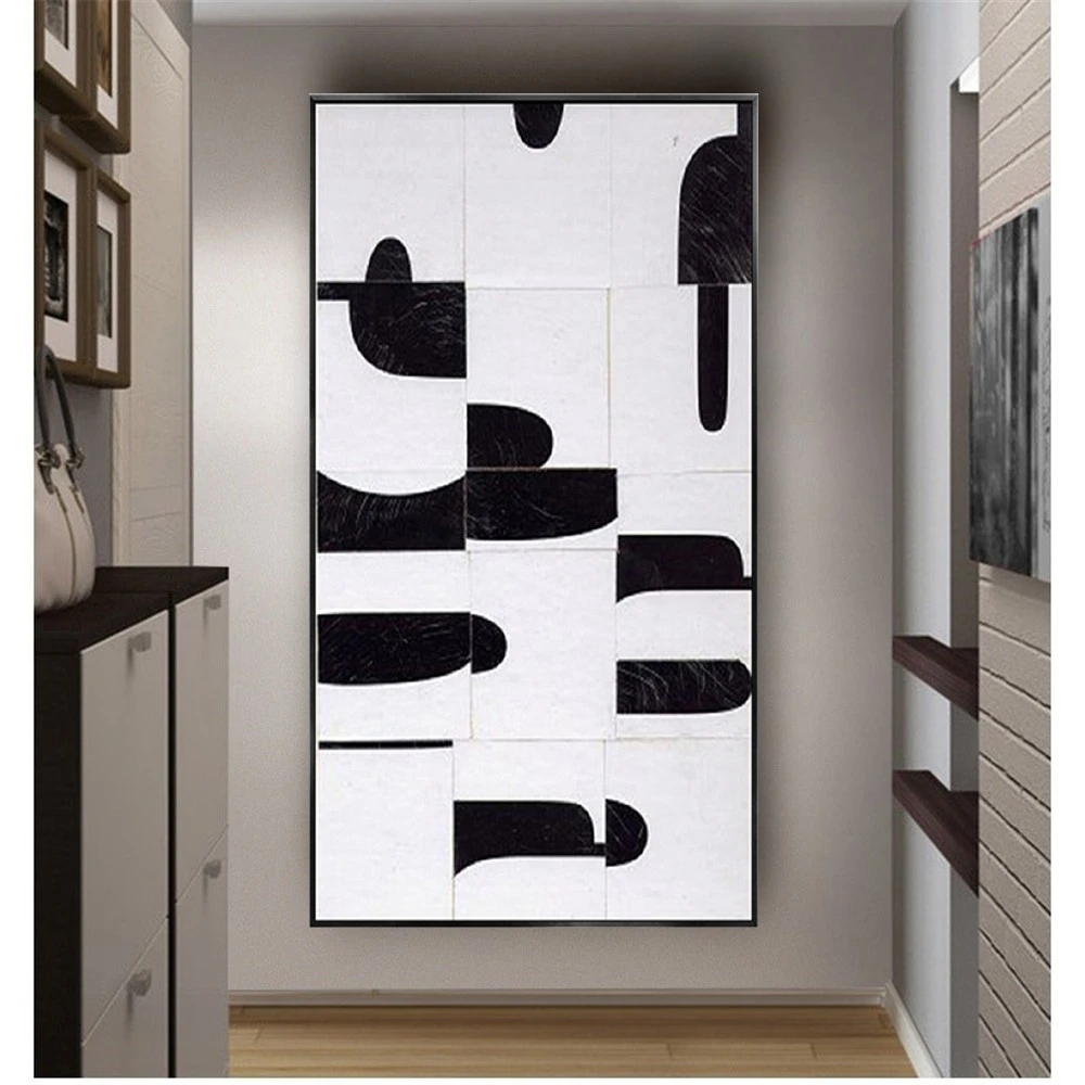 

100% Handmade Large Size Wall Art Pictures Black Texture Landscape Mural Canvas Oil Painting Gift For Home Decor Artwrok Trim