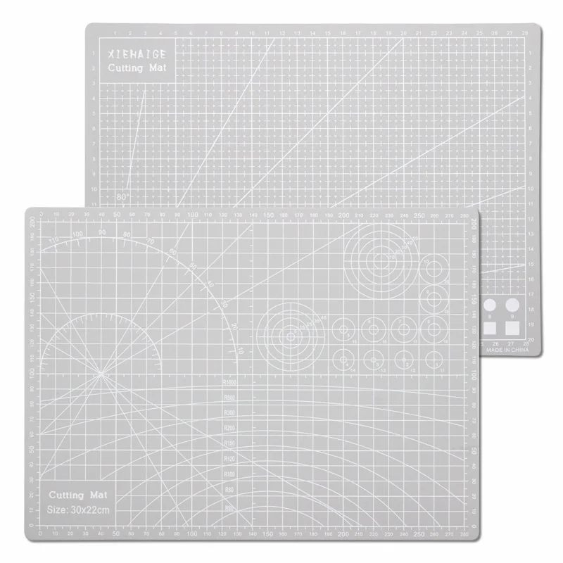 A4 Cutting Mat -11.81x8.66 inch double sided PVC board for sewing, quilting, paper and clay art projects-desktop protector