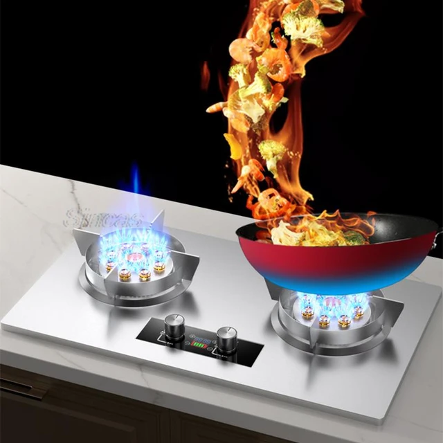 Gas Stove Kitchen 2 Burner Electric  Table Cooking Gas Electric Cooker -  Household - Aliexpress