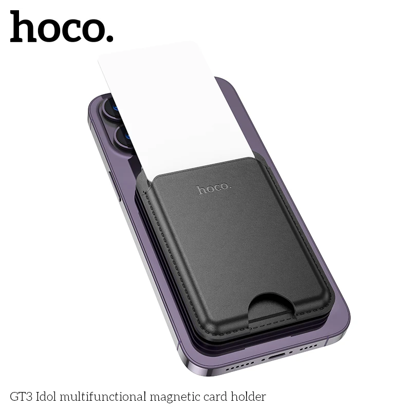 HOCO GT3 Magnetic Leather Wallet for iPhone (MagSafe)