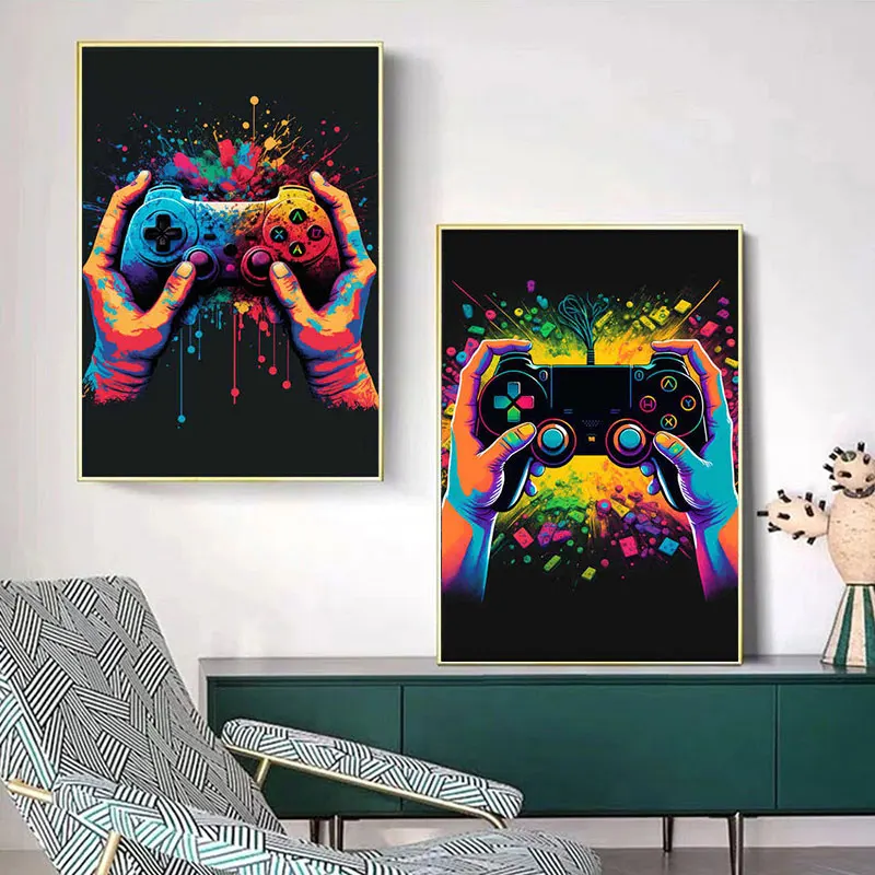 https://ae01.alicdn.com/kf/S4083fad43f464479b33883a535de7ae4S/Colorful-Video-Gaming-Poster-for-Wall-Gamer-Controller-Canvas-Painting-Art-Explode-Headphone-Picture-for-80s.jpg