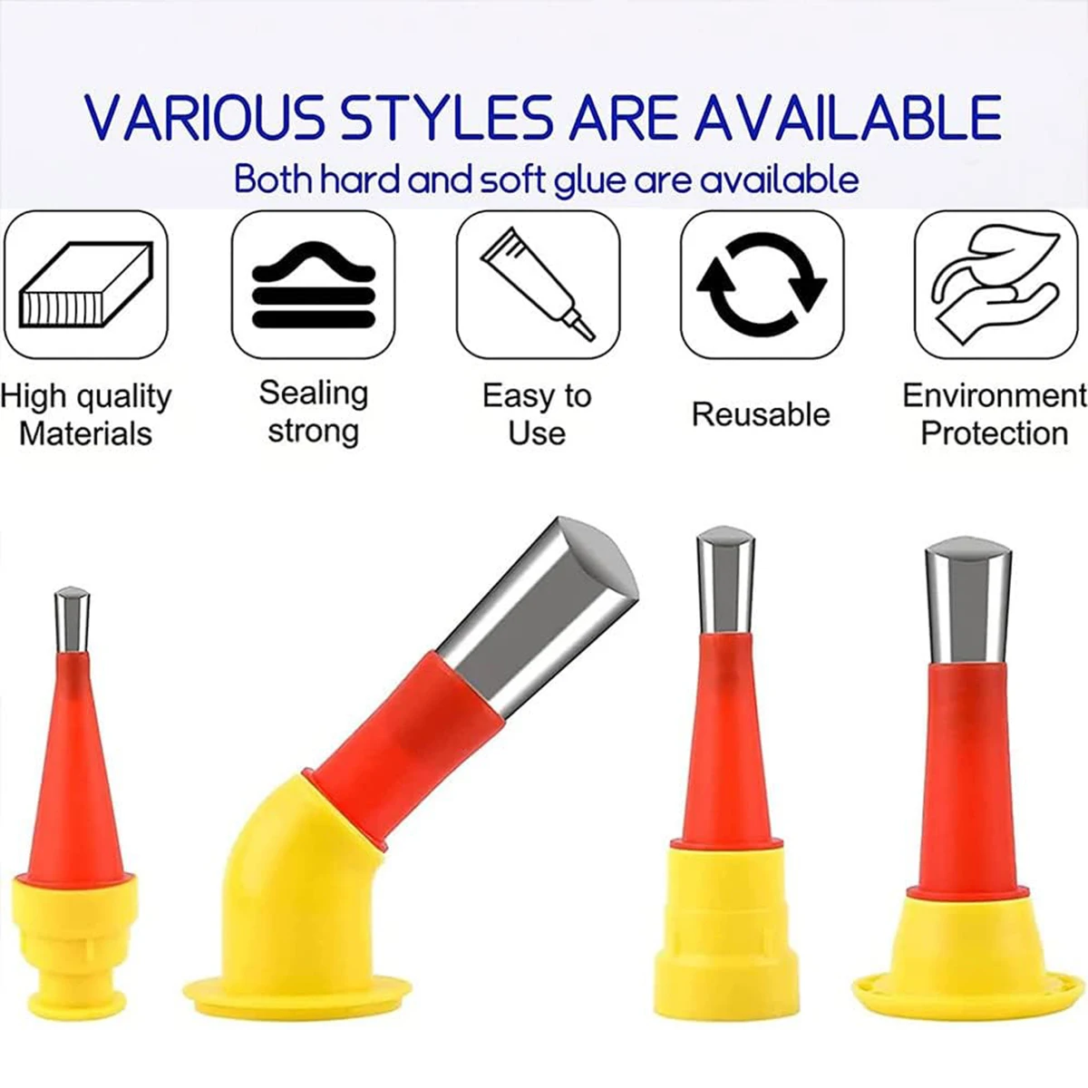 Stainless Steel Sealing Nozzle 28 Pieces Nozzles Sealing Finisher Silicone Sealant Finishing Tool Kitchen Bathroom Corner 4
