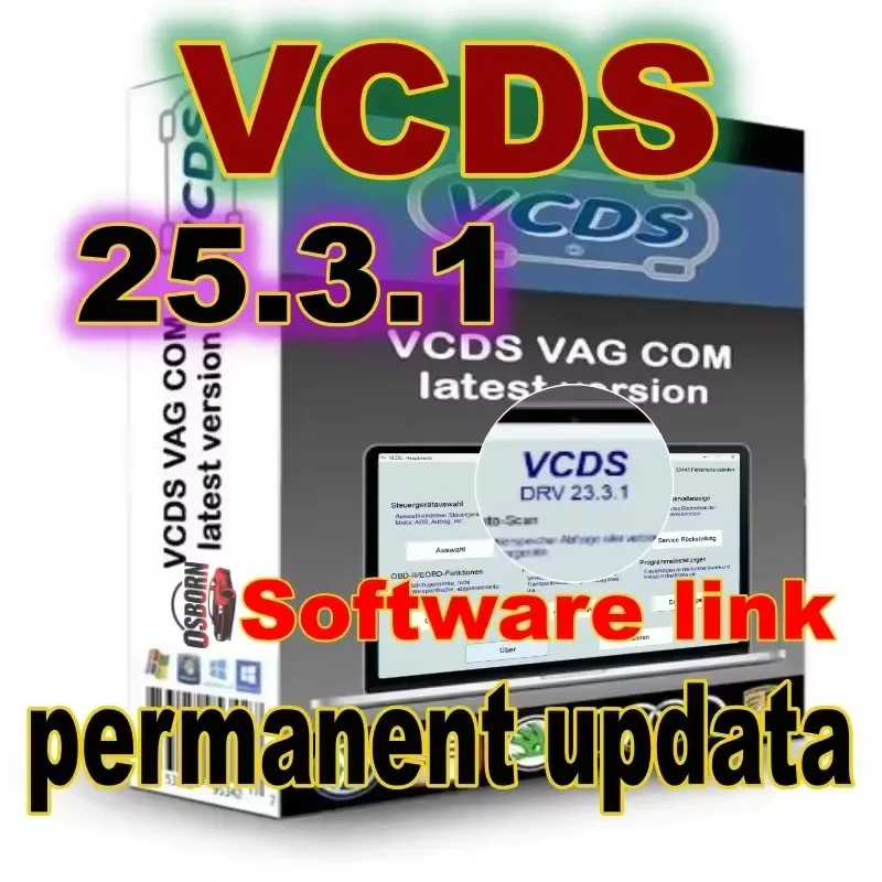 2025 actualizaciÓn software vag com vcds scanner obd2 hex v2 interfaz multilingue para v.w/au.di/sko.da/se.at/vin illimitados