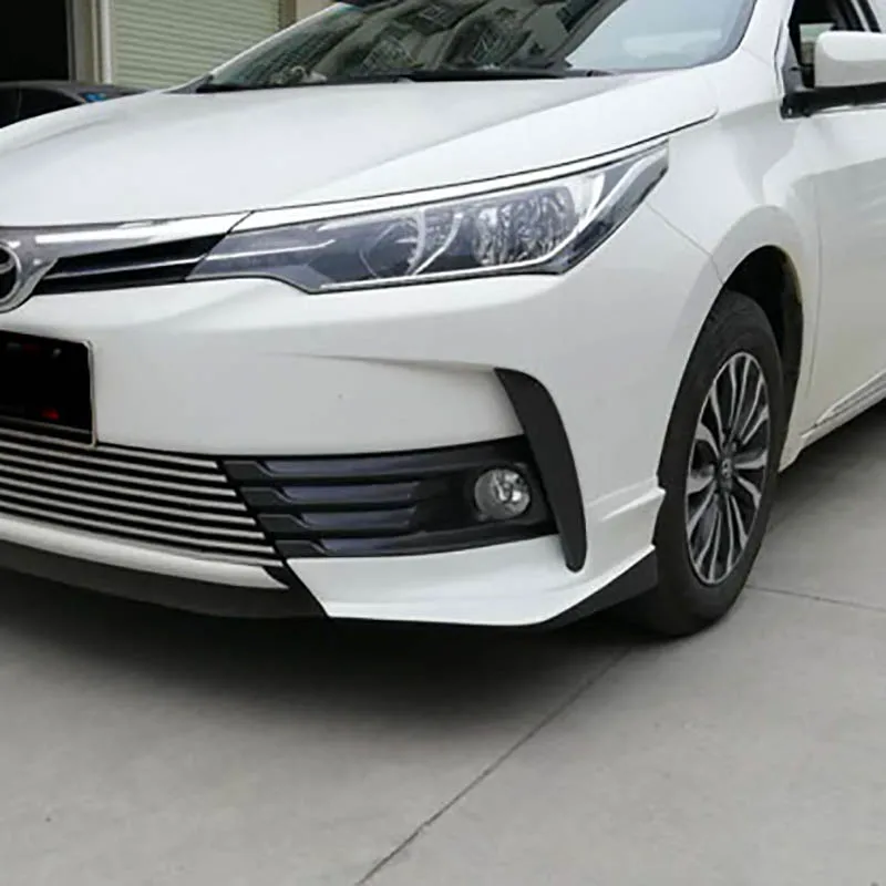 Pantera oxígeno Trampas 2pcs For Toyota Corolla 2017-2018 Front Bumper Corner Decorate - Chromium  Styling - AliExpress