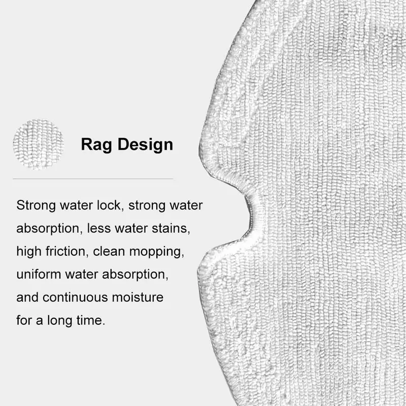 For Xiaomi 1 1S Roborock S5 S6 MAX S6 Pure Accessories Vacuum Cleaner Parts Washable Mop Cloth HEPA Filter Main Brush Side Brush - Image 6