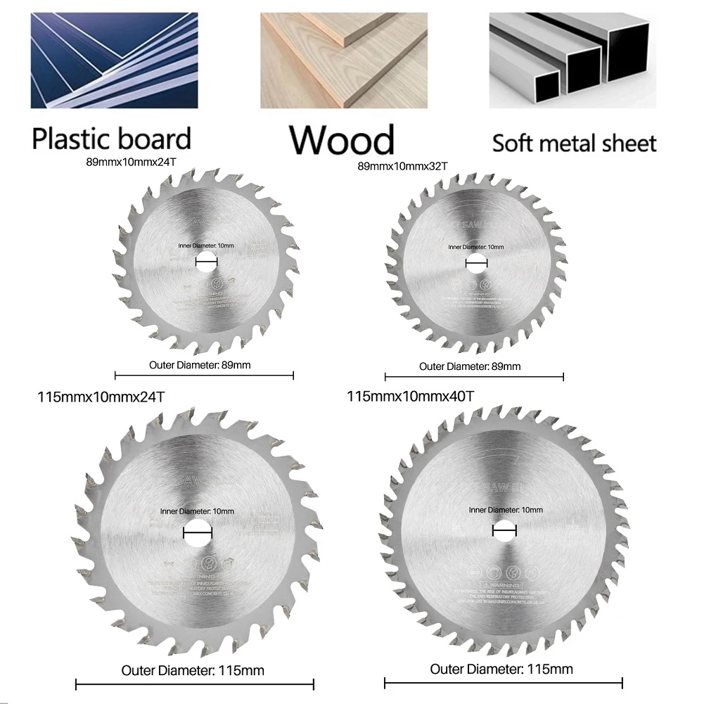 

Circular Saw Blade 89/115mm Carbide Cutting Disc For Angle Grinder TCT Carbide Wood Cutting Discs Drilling Tool Accessories