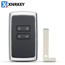 

XNRKEY 4 Button Key Shell with Blade for Renault Megane 4 Talisman 5 Espace 5 Kadjar Replacement Car Key Shell