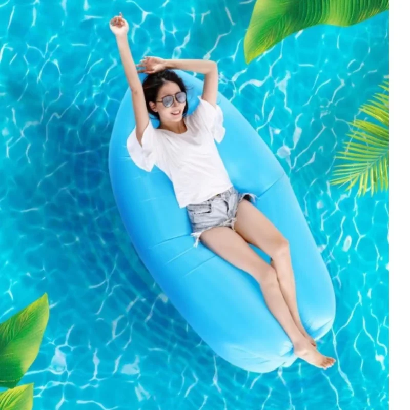 Inflatable Lounger Air Sofa Chair Camping & Beach Accessories Portable Water Proof Couch for Hiking Picnics Outdoor & Backyard