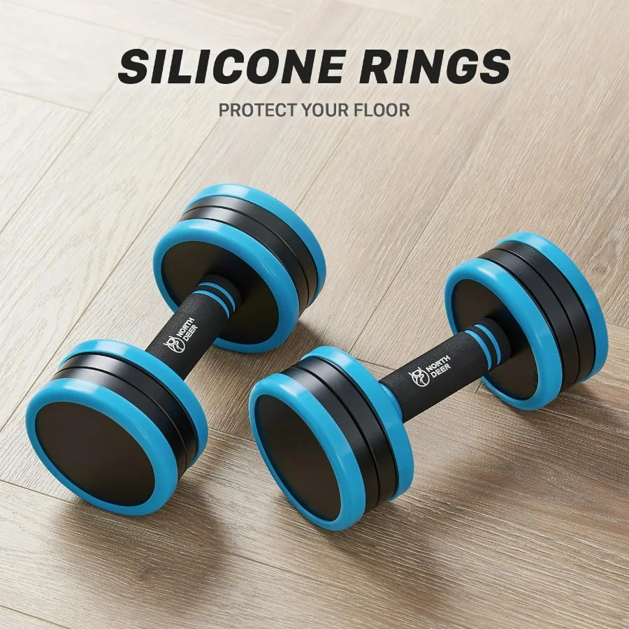 V2.0 Upgraded Adjustable Steel Dumbbells 40LB - 2 in 1 Dumbbell Barbell Set for Home Gym Workout - Compatible with V1.0 Dumbbell