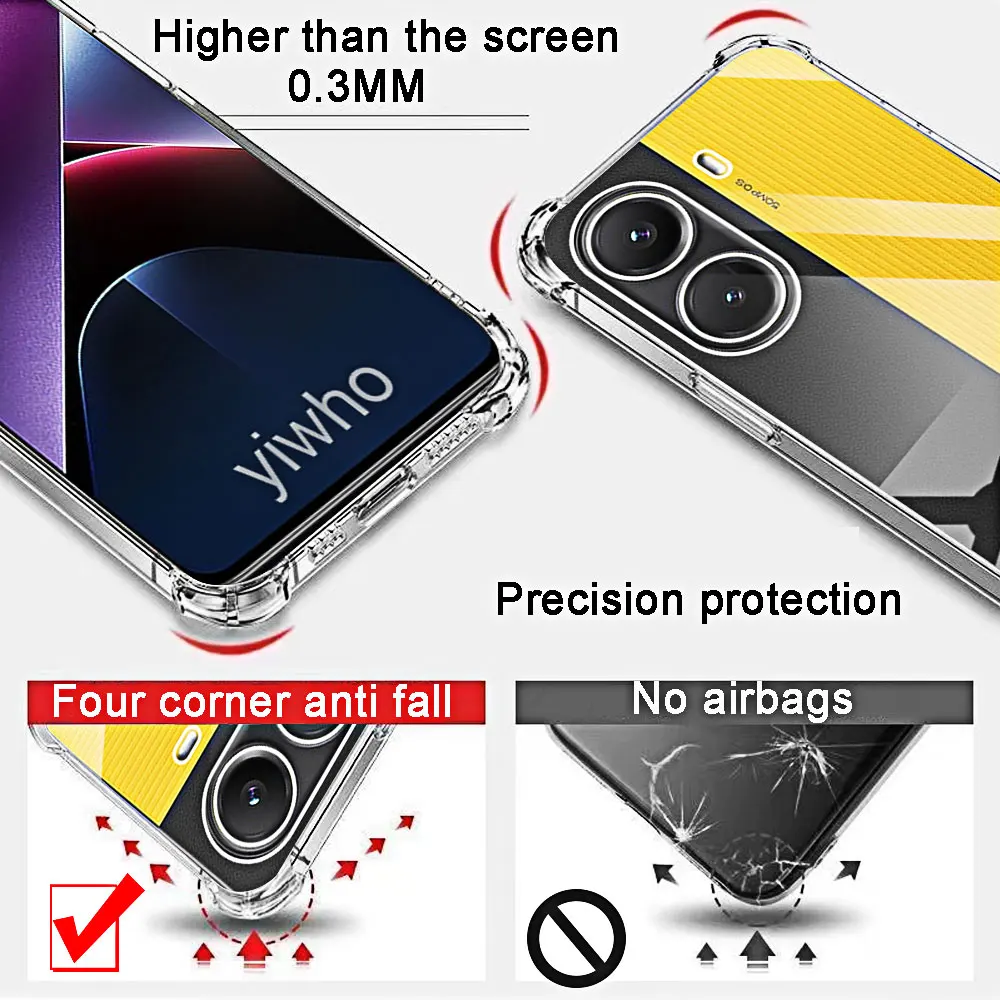Ultra Clear Transparent Phone Case with Durable Protective Shield