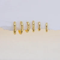 2PCS Tiny Stainless Steel Huggie Small Hoop Earrings For Women Round Circle Punk Unisex Rock Earring Cartilage Piercing Jewelry - Image 6