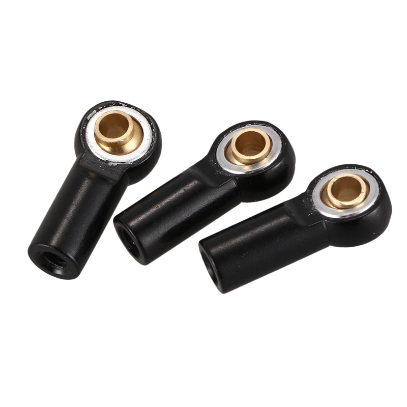 

8Pcs M3 Ball Joint Link Bar Rod Seals Ball Head Tie Rod End For 1/10 RC Truck Car Truck Buggy Black