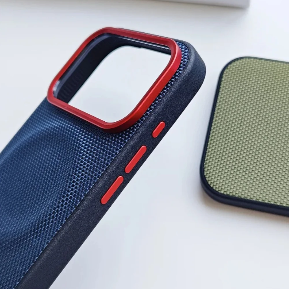 Luxury Technology Woven Matte Phone Case with MagSafe Protection Cover