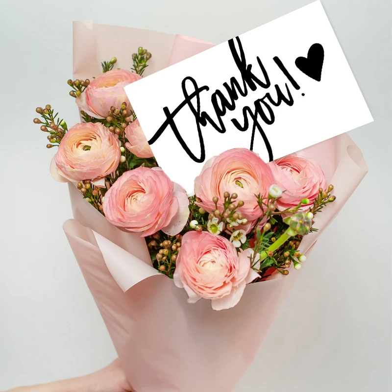 White Thank You Cards Thank You Notes Wedding Shower Wedding Small Business Graduation Bridal Shower 50pcs/pack