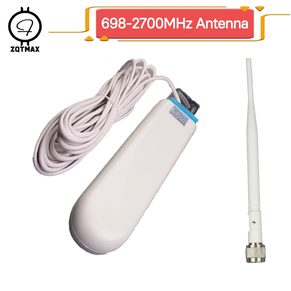 best antenna for rak miner ZQTMAX 25dBi 2g 3g 4g antenna for mobile signal booster 700 800 850 900 1800 1900 2100 2600 2700 cellular repeater coaxial cable fiberglass antenna kit