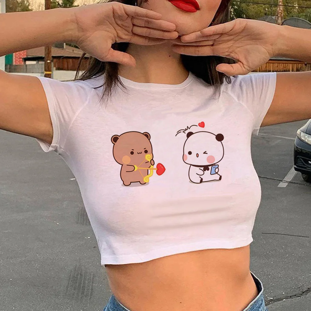 Bubu Dudu T-Shirt Donna Manga Anime Funny Top Abbigliamento Grafico Femminile