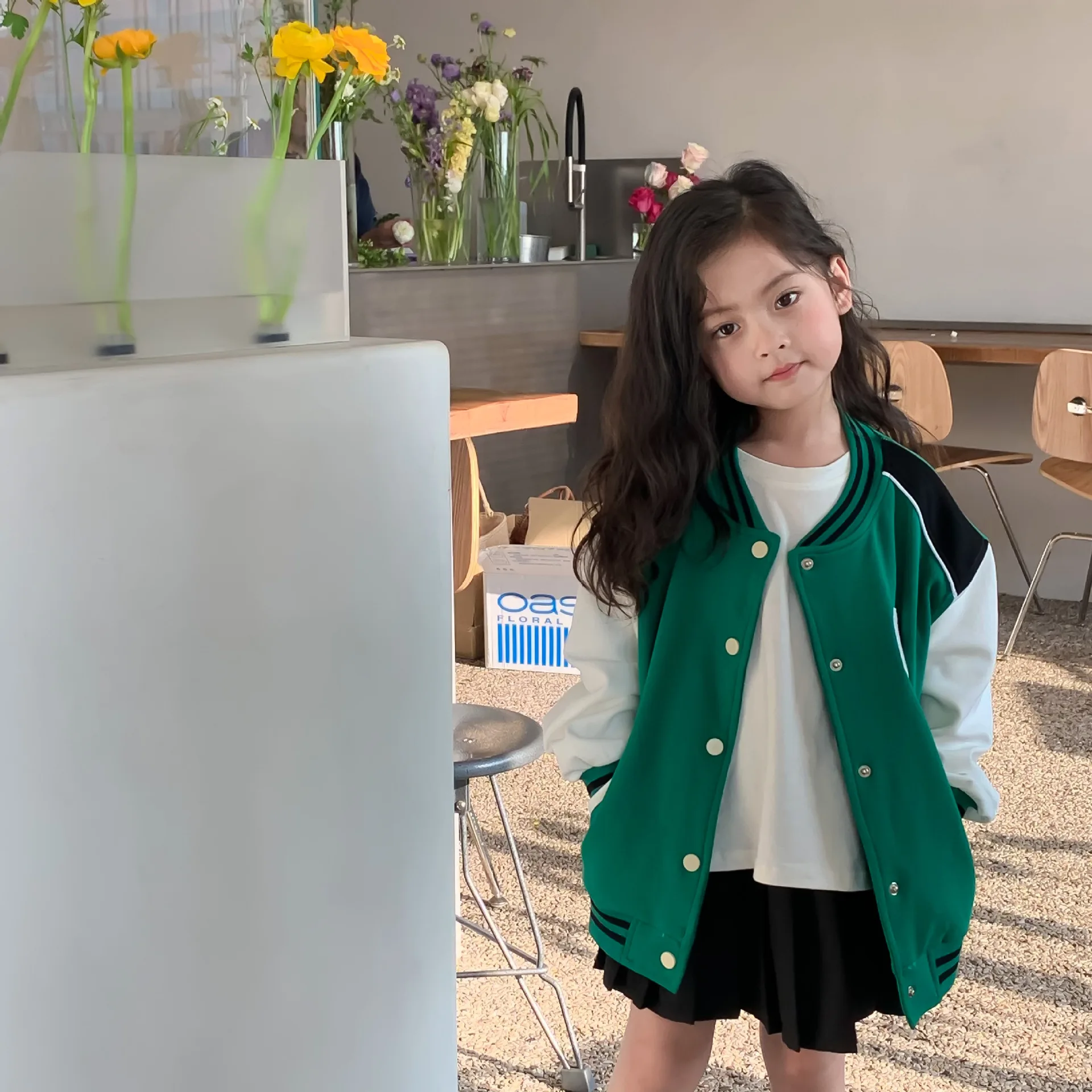 

2022 Spring New Girl Letter Embroidered Baseball Uniform Jacket