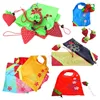 Wholesale 500pcs/lot Portable Cute Eco Reusable Storage Package Tote Folding Foldable Strawberry Bag Home 1