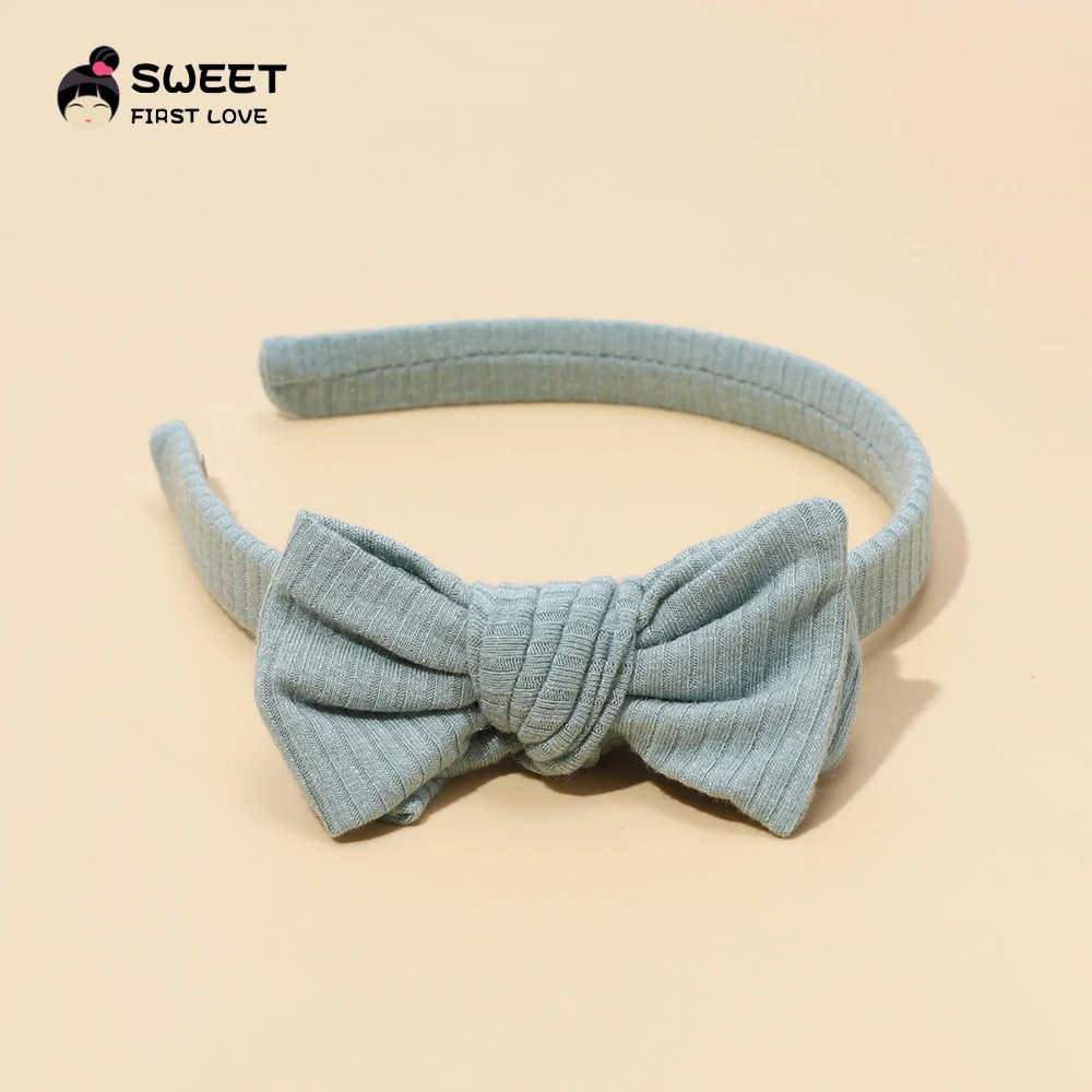 Baby Accessories For Newborn Toddler Kids Baby Girl Boy Headband  Solid Color Hairhoop Simple  Atmospheric Bow Hair Accessories - 5