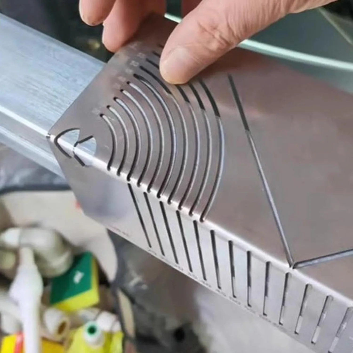 90 Degree Adjustable Angle & Arc Marking Tool Dual-Purpose Linear Arc Scribing Multi-Function Parallel Line Drawing