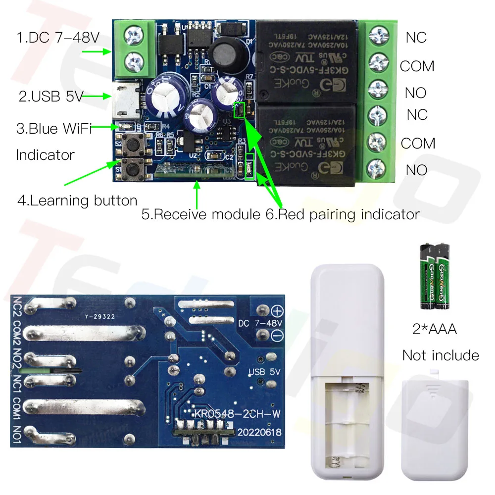 Luz De Portão, 2.4GHz, 12V, 24V, 48V