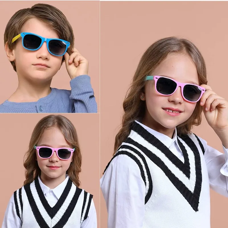 Kinder Flexible Silikon Sonnenbrille mit Seil Jungen Mädchen Retro Outdoor  Goggle Shades Sonnenbrille Kinder AC Objektiv Sport Brillen - AliExpress