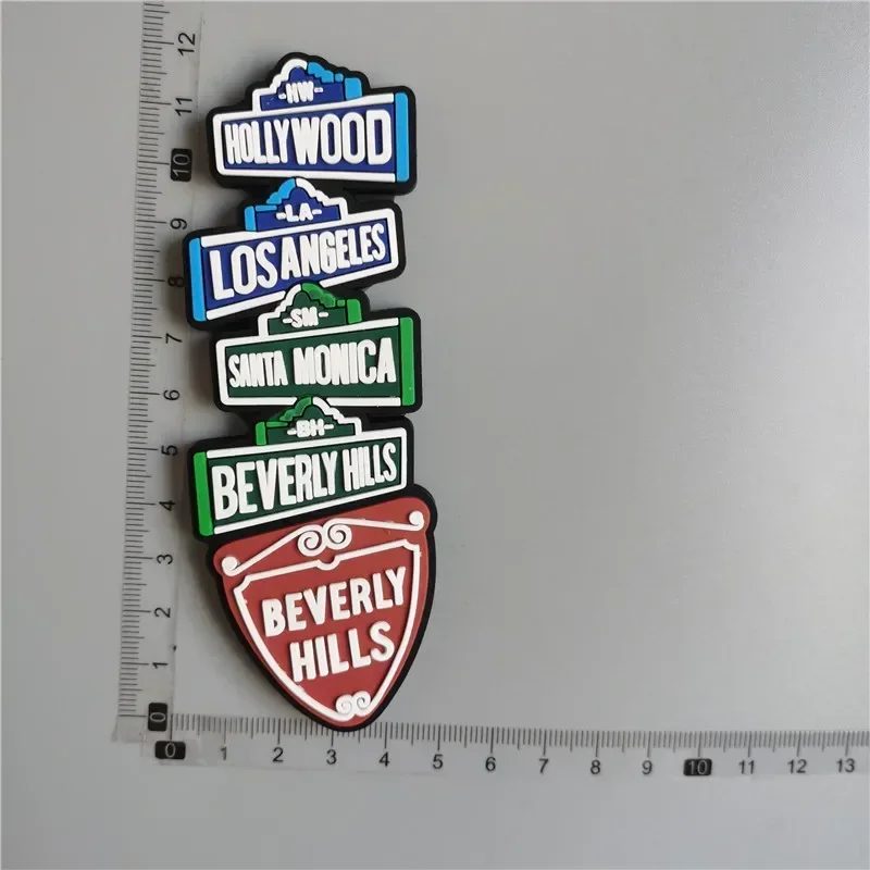 Los Angeles USA 3D Resin Fridge Magnet - Mini Souvenir Gift, Handmade Refrigerator Magnet For Travel & Home Decor - View #6