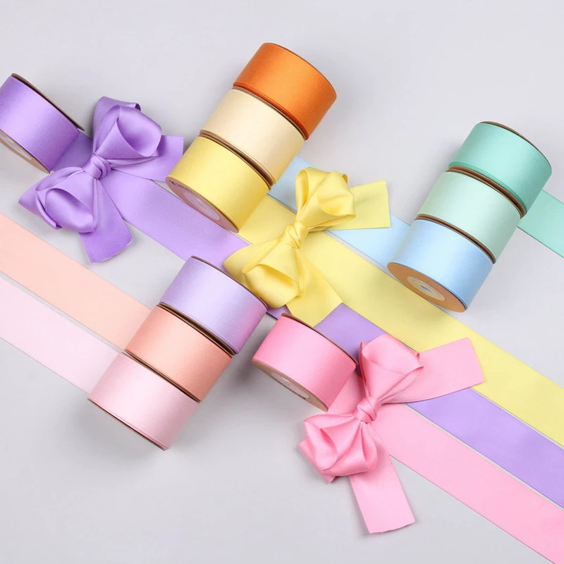 10 Yards 16 25MM/38MM Matte Single Color Polyester/Cotton Terylene Ribbon Hair Bows DIY Crafts Handmade Accessories ribbon supplies