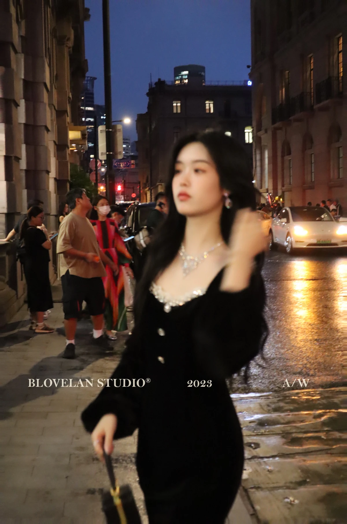 Elegant Black Velvet Midi Dresses for Women Square Collar Slim Bodycon Ruffles Patchwork Fishtail Autumn New Evening Party Dress