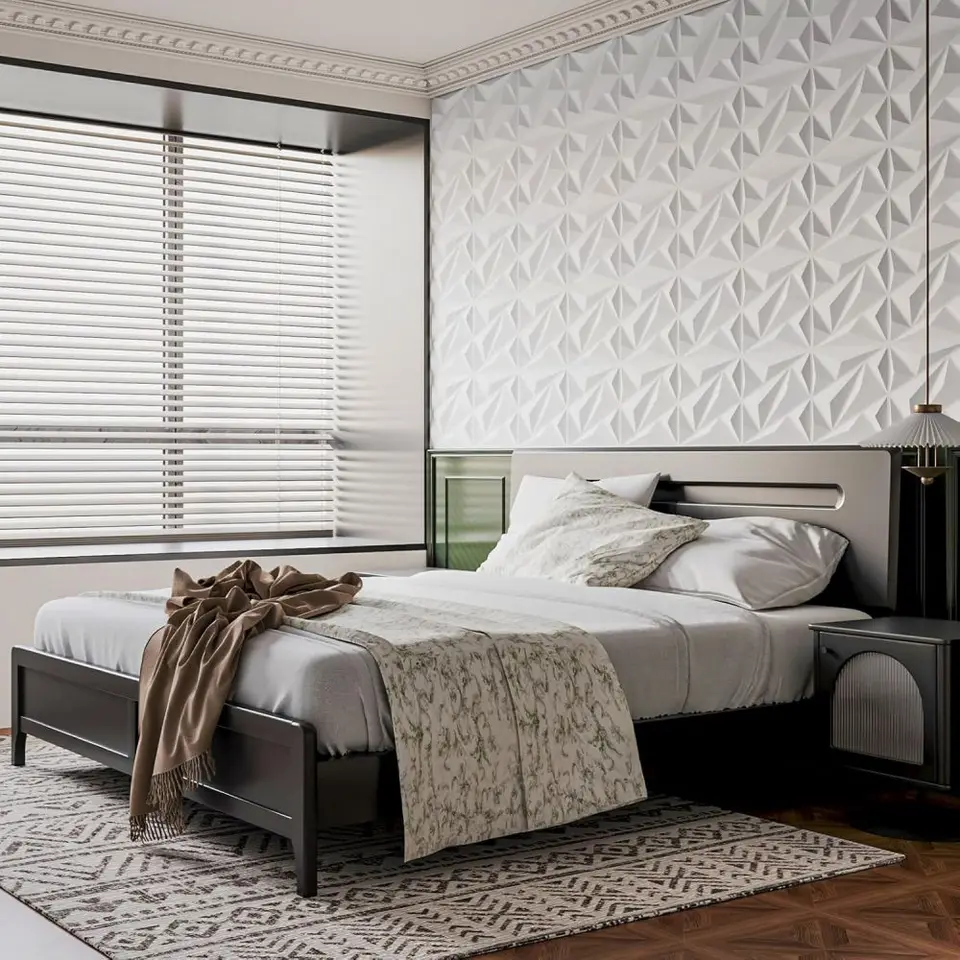 Art3d 3D-wandpanelen, binnenwanddecoratie met plakband, pvc-diamant