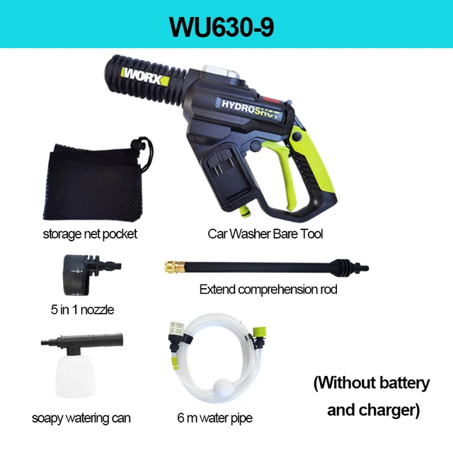 Worx 20V Brushless Hydroshot WU630 Crodless Car Washer Rechargeable