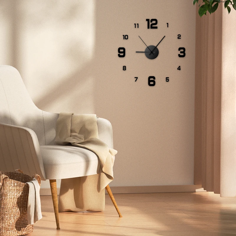 Frameless DIY Wall Clock 2