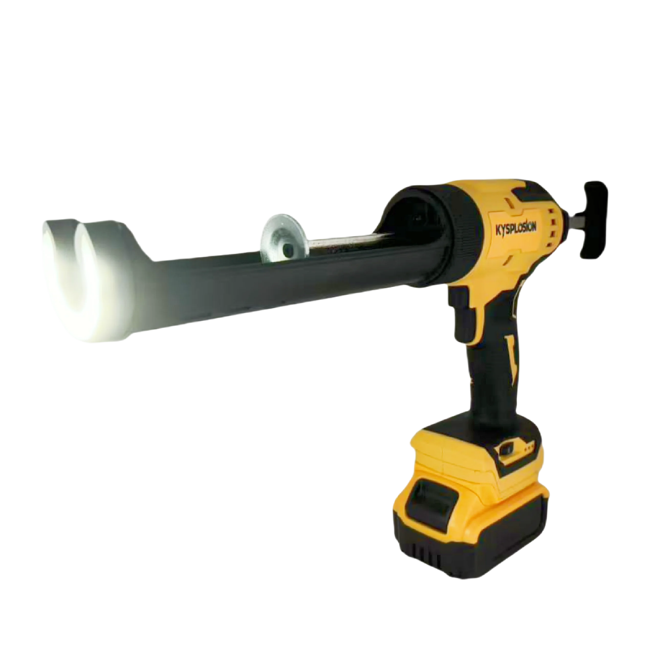 Wireless Glass Glue Gun Electric Caulking Gun For Dewalt 20V Battery 4 Adjustable Speed LED Light Adhesive Glue Seal Sealant