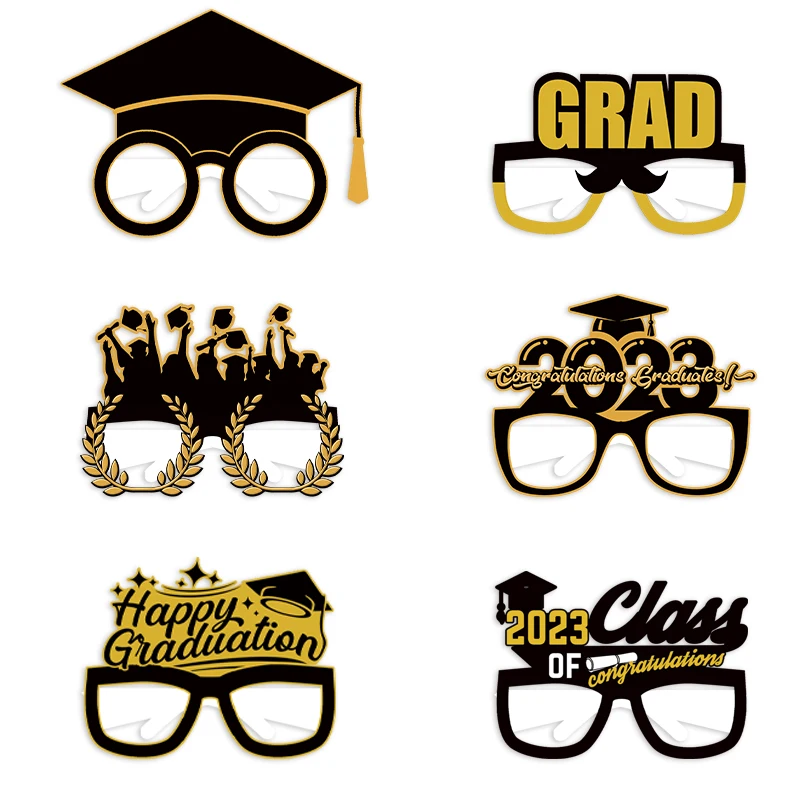 2023 for Graduation Party Photo Props Black Gold Paper Glasses Headwear Graduation Celebration Decoration Photo Booth Props - AliExpress 2023-for-graduation-party-photo-props-black-gold-paper-glasses-headwear-graduation-celebration-decoration-photo-booth-props-aliexpress