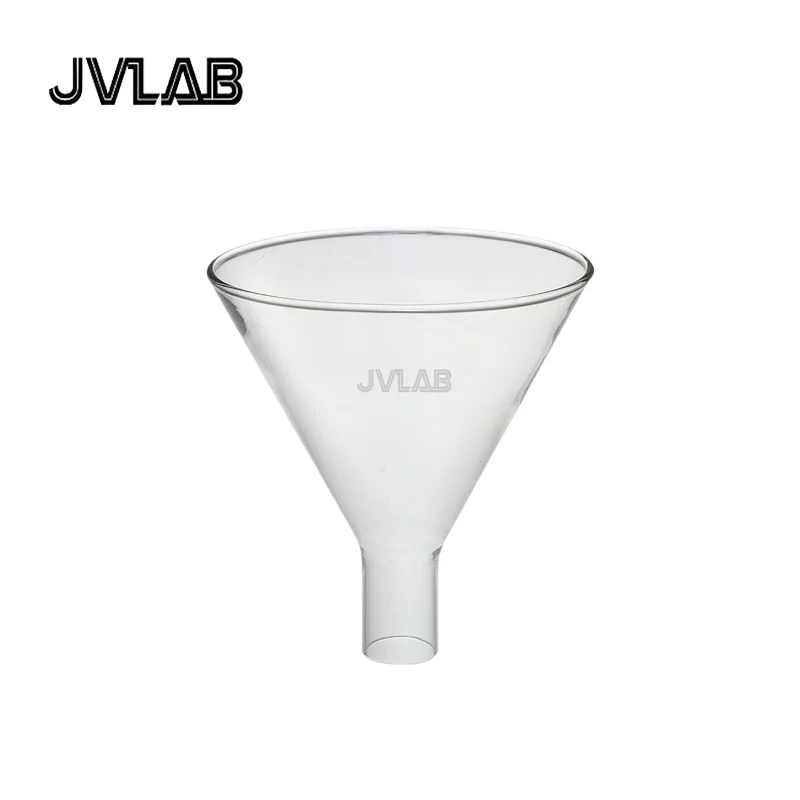 붕규산 유리 분말 깔때기 충전 깔때기 상단 O.D. 75mm 스템 L× O.D. 3..