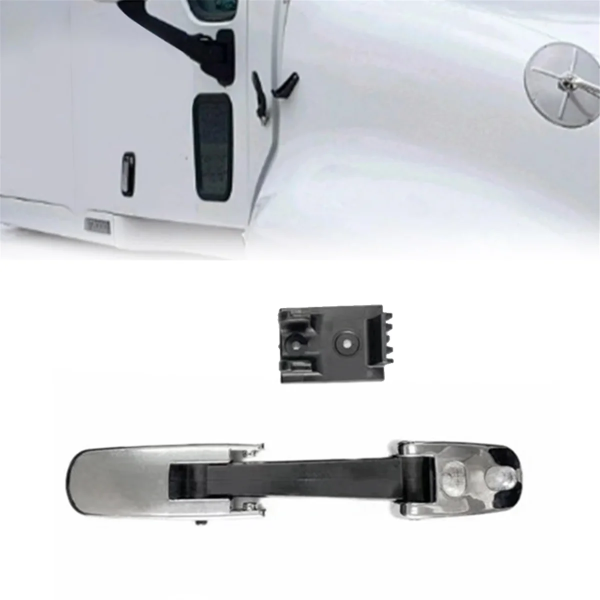 371529132 25159428 25169065 3QM313M2 Hood Latch Catch Bracket Kit for CH CHN CV CHU612 CHU613 Black+Silver