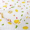 Cotton Baby Bath Towel 6 Layers Gauze Cloth Kids Bathrobe Blankets Wrap Nursery Receiving Blanket for Boy Girl Newborn Swaddle 5