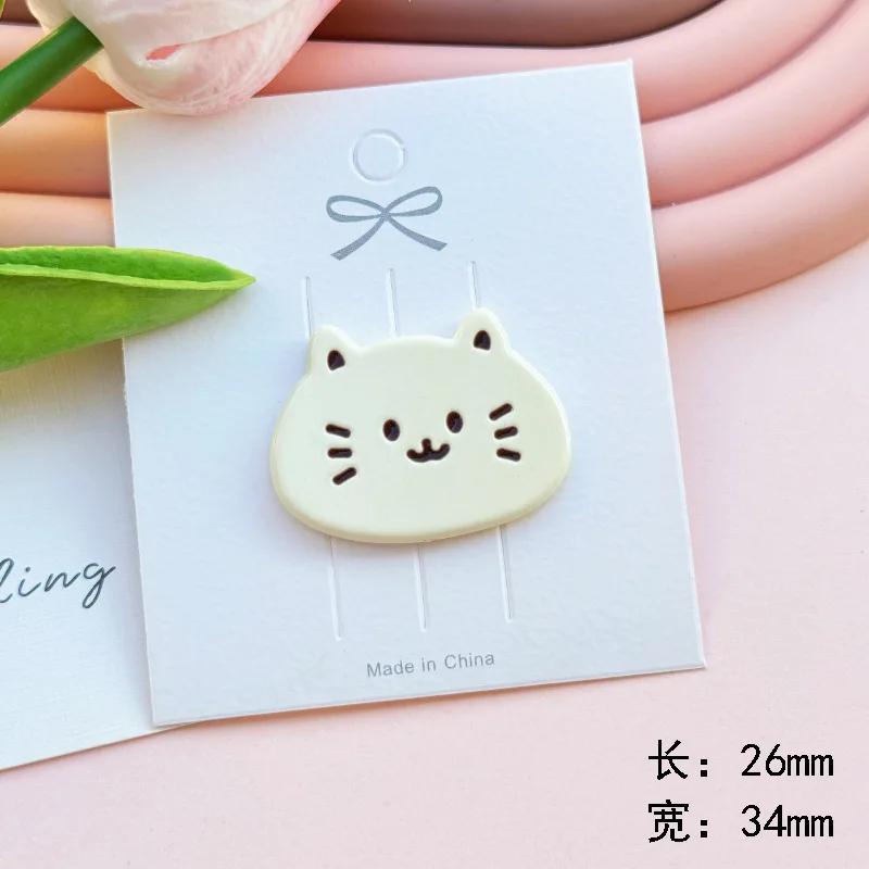 10pcs 귀여운 고양이 물고기 아크릴 DIY 쥬얼리 액세서리 휴대 전화 케이스 참 레진 플랫 백 카보숑 스크랩북 액세서리