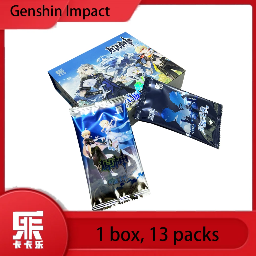 

Special offer Genshin Impact Cards Anime Project TCG Game Lumine Booster Box Collection Cards Games Rare SSR Birthday Toys Gifts