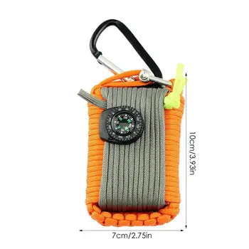 Outdoor Survival Kit Set Camping Equipment Travel Multifunction First Aid EDCEmergency Supplies Tacticals For Wilderness 6